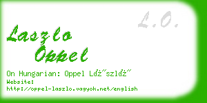 laszlo oppel business card